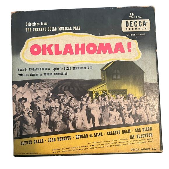 Vintage Lot of 3 Musicals 45 RPM Records 5-6 Two Sided Vinyls Each Decca - Picture 3 of 7